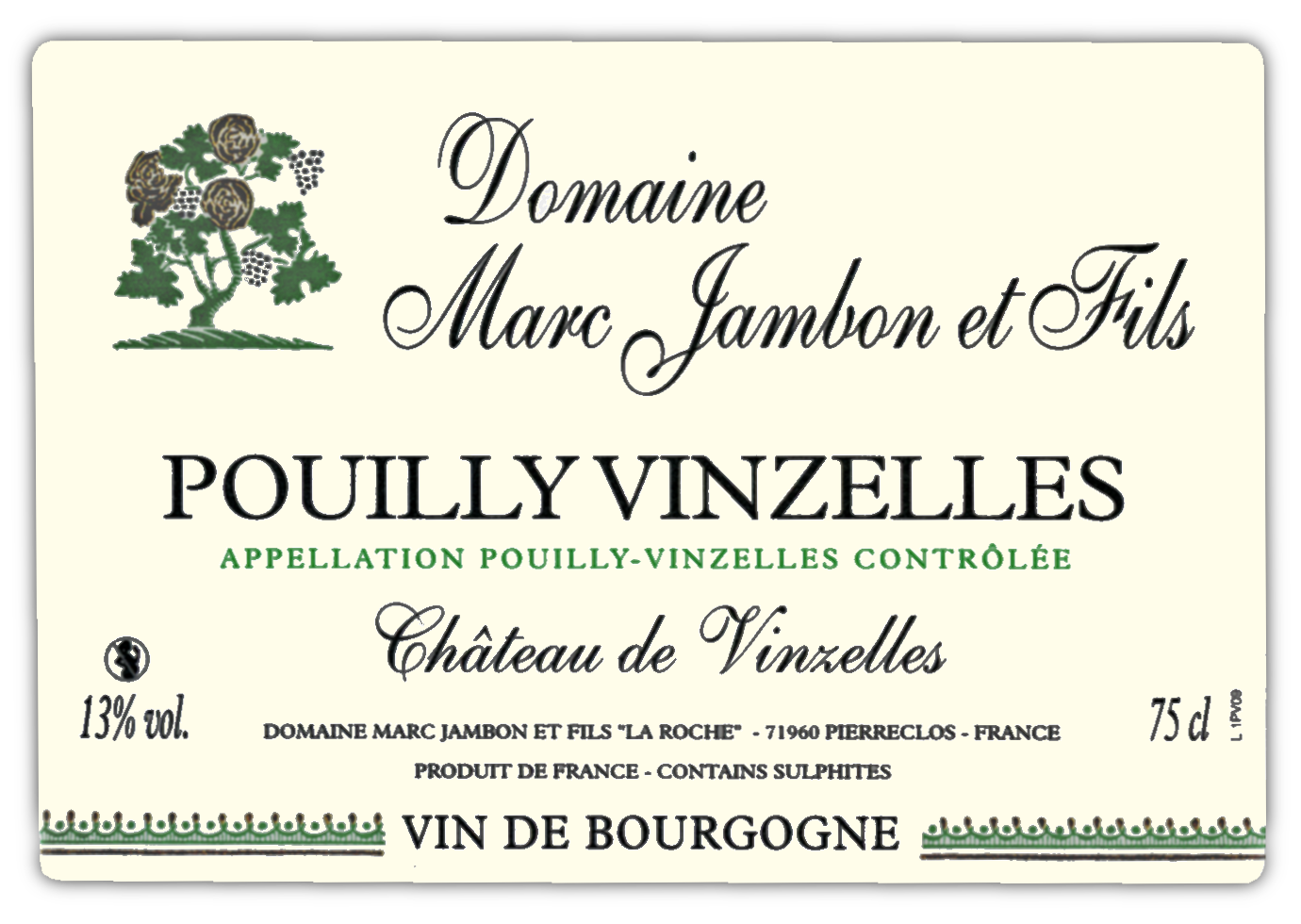 Pouilly-Vinzelles Domaine Marc JAMBON et Fils