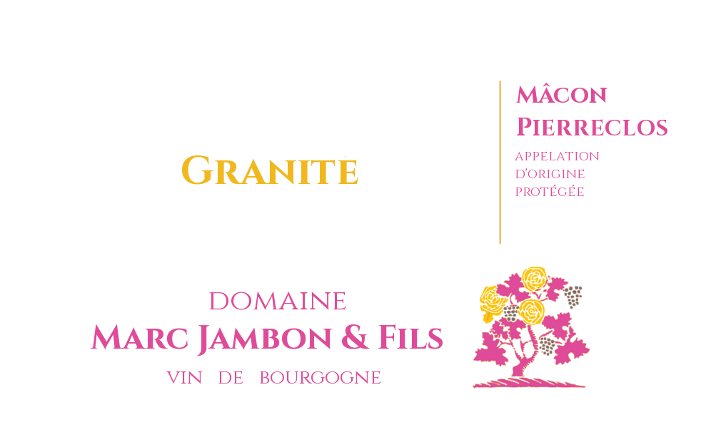 Mâcon-Pierrelos rosé "GRANITE" 2018 - Domaine Marc JAMBON et Fils