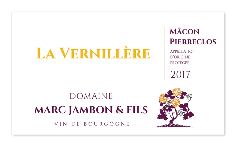Mâcon-Pierreclos rouge Cuvée La Vernillère Domaine Marc JAMBON et Fils