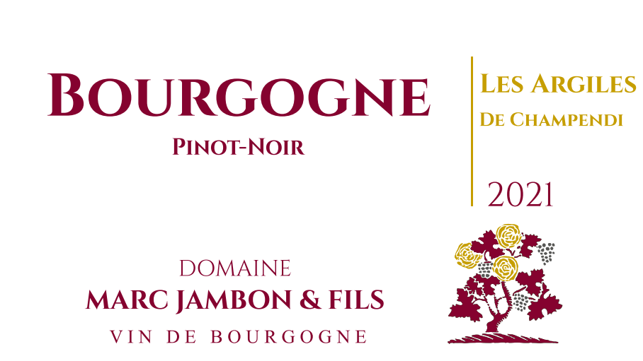 Bourgogne Pinot-Noir - Les Argiles de Champendi - Domaine Marc JAMBON et Fils