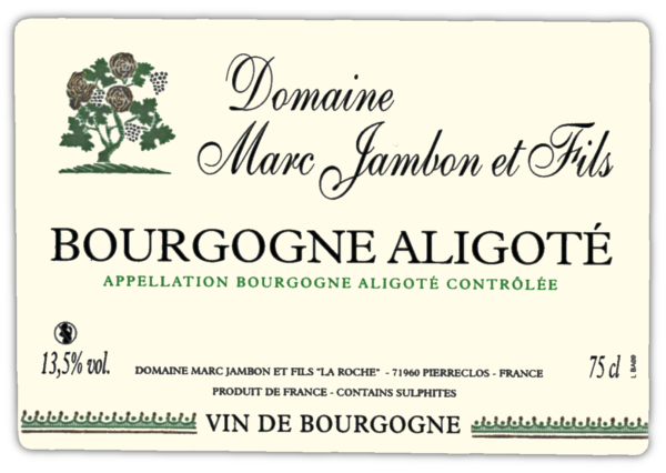 Bourgogne Aligoté - Domaine Marc JAMBON & Fils 71960 PIERRECLOS
