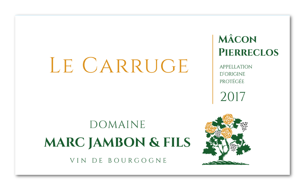 Mâcon-Pierreclos Le Carruge Domaine Marc JAMBON et Fils