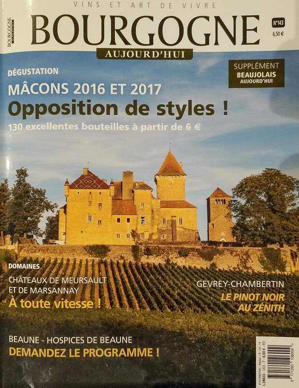 Mâcon-Pierreclos Rouge cuvée classique 2016 Domaine Marc JAMBON et Fils - Bourgogne Aujourd'hui 143