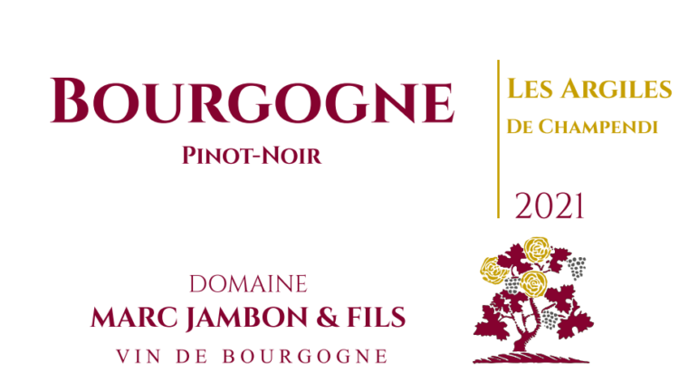 Bourgogne Pinot-Noir "Les Argiles de Champendi" - Domaine Marc Jambon et Fils à PIERRECLOS