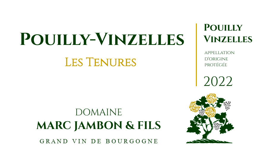 Pouilly-Vinzelles Les Tenures Domaine Marc JAMBON et Fils