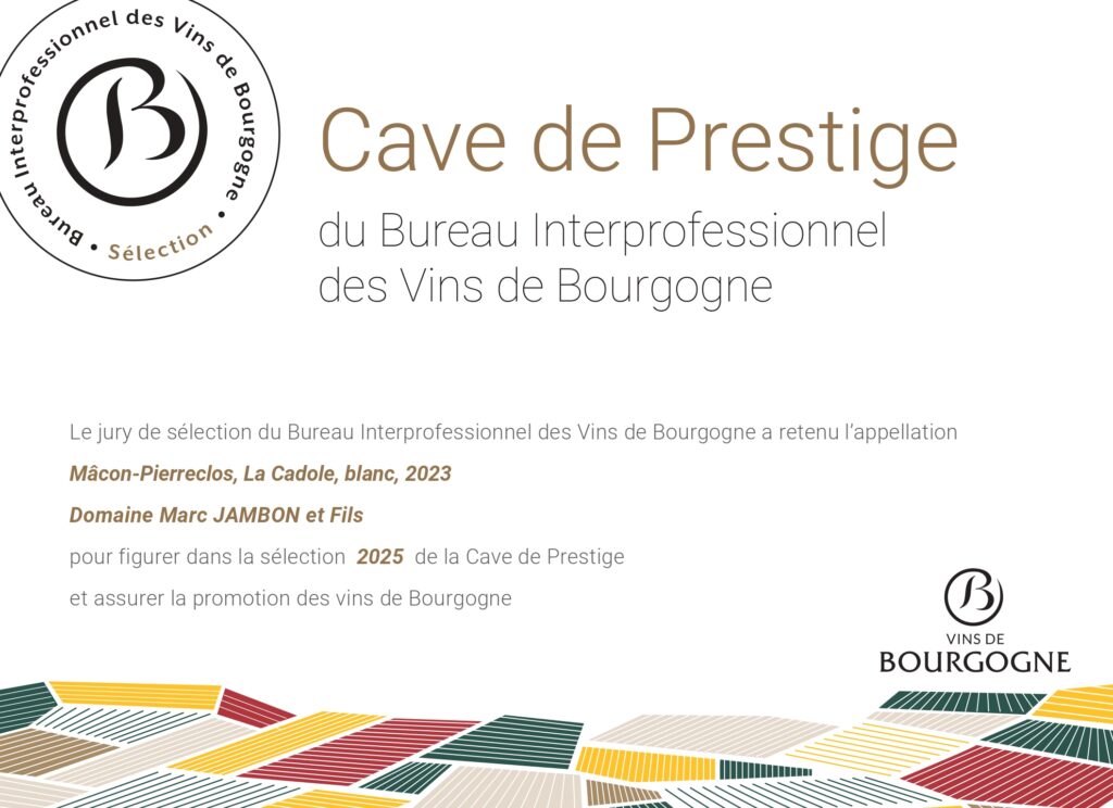 Mâcon-Pierreclos, La Cadole, blanc, 2023 Domaine Marc JAMBON et Fils