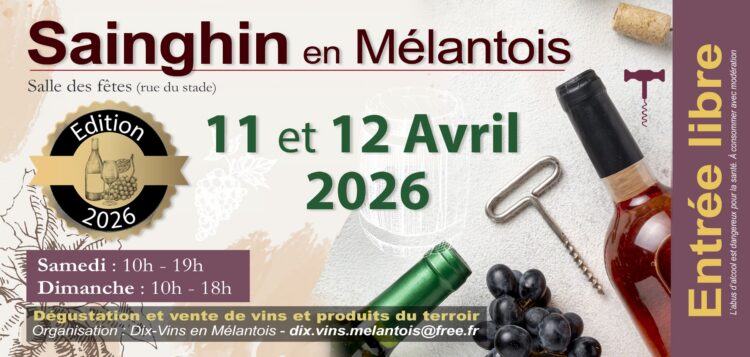 Salon du Vin et de la gastronomie - SAINGHIN en MELANTOIS 11 et 12 avril 2026