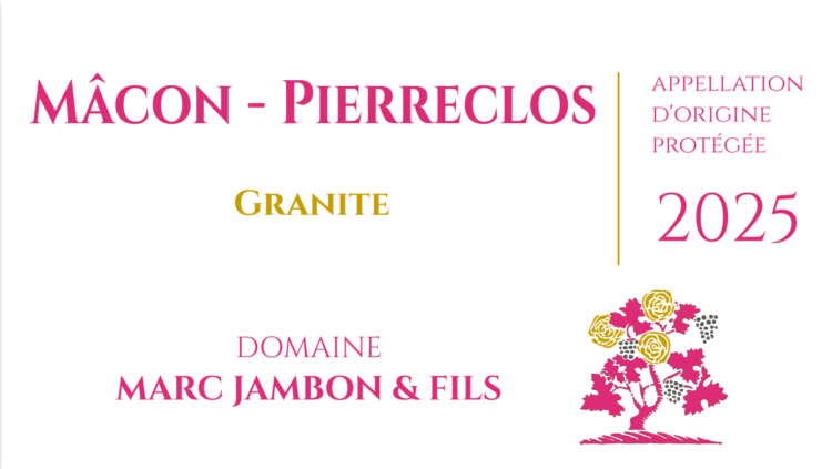 MACON-PIERECLOS Rosé "Granite" 20025 - Domaine Marc JAMBON et Fils