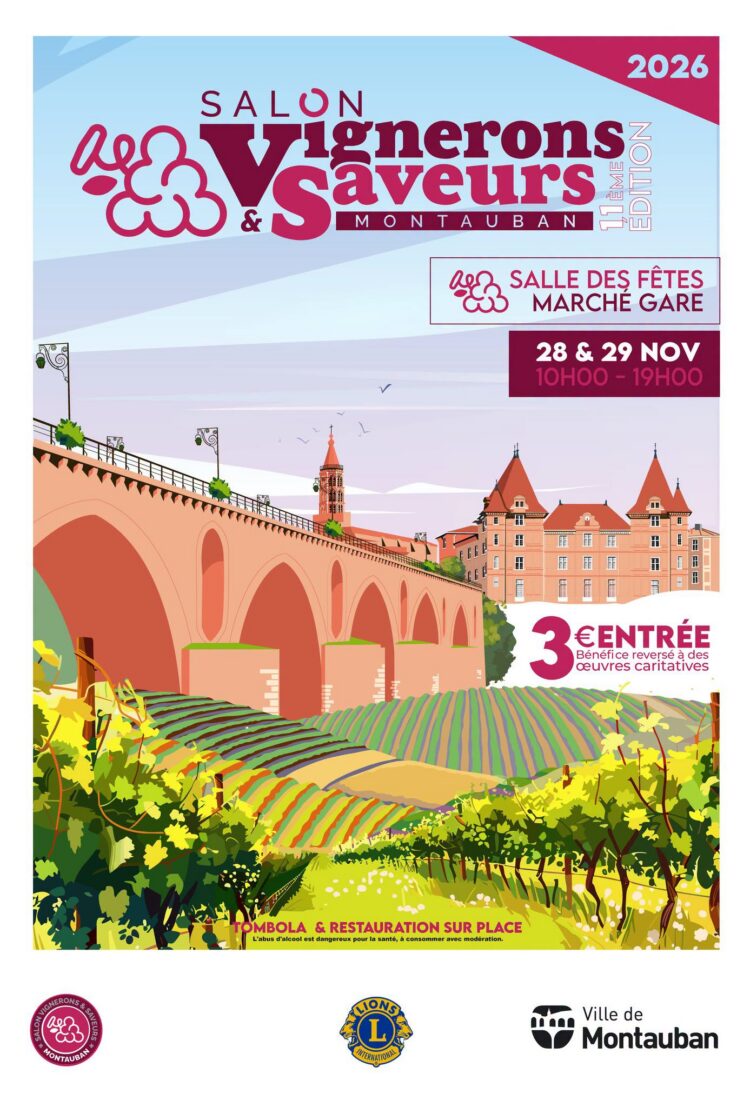 Salon des vins de Montauban 28 et 29 novembre 2026